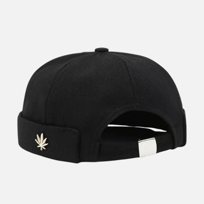 Fisherman Black Beanie