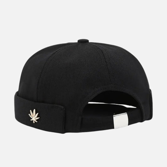 Fisherman Black Beanie