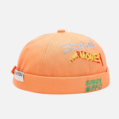 Embroidered Fisherman Beanie