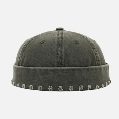 Black fisherman beanie mens