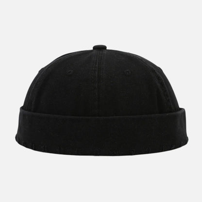Black fisherman beanie mens