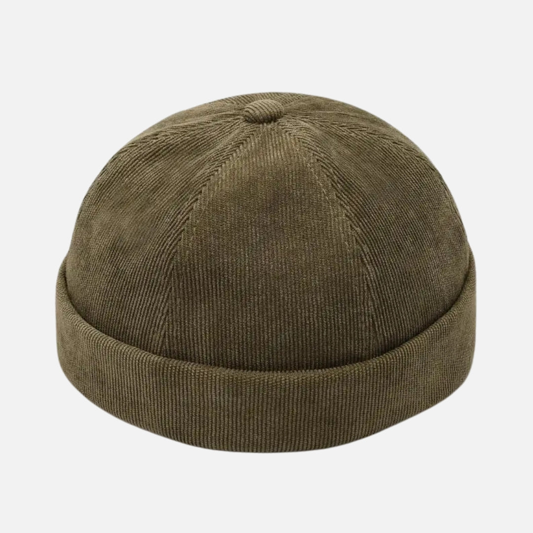 Ribbed fisherman beanie