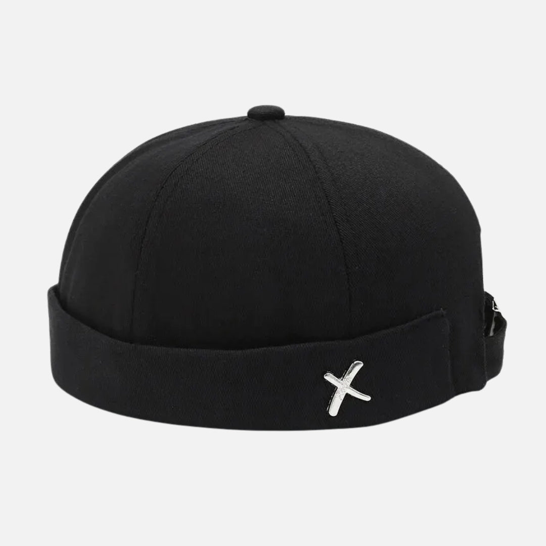 Black fisherman beanie