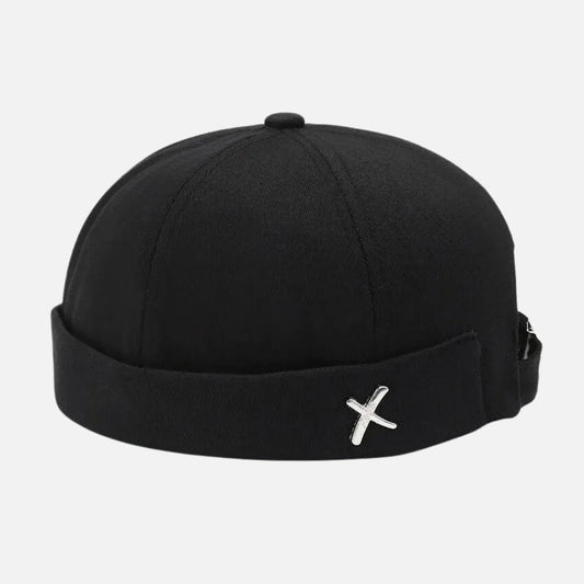 Black fisherman beanie