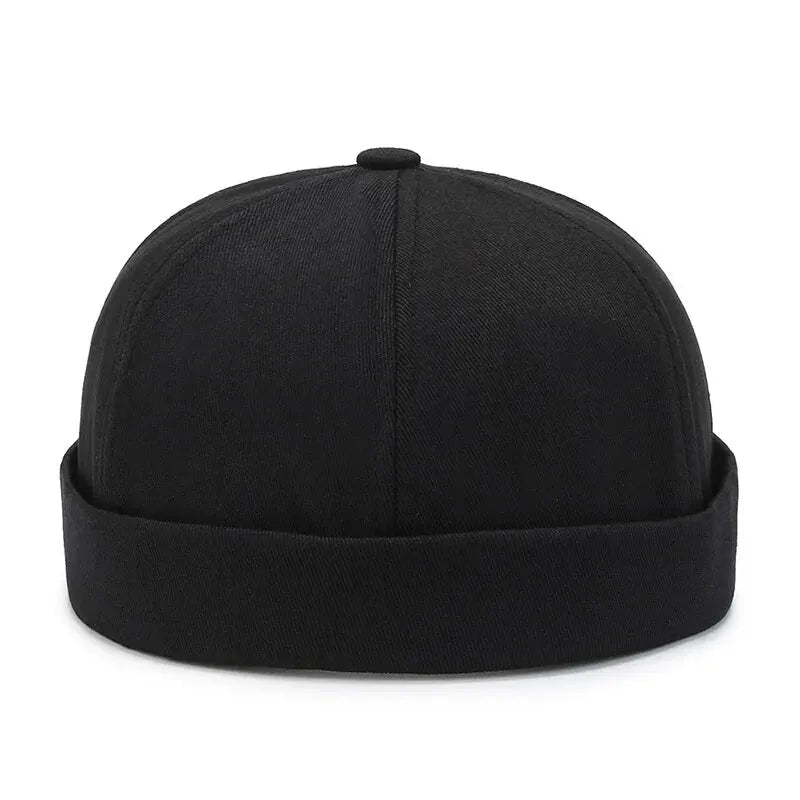 Black fisherman beanie