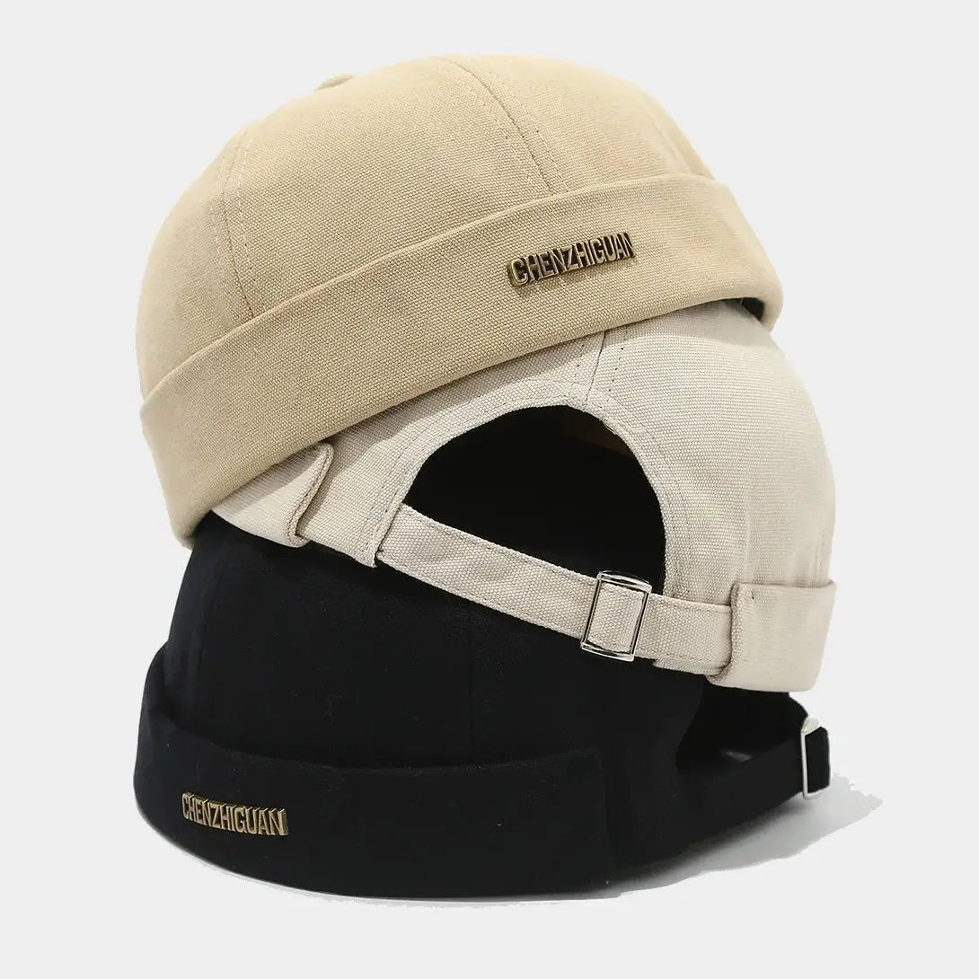 Beige fisherman beanie