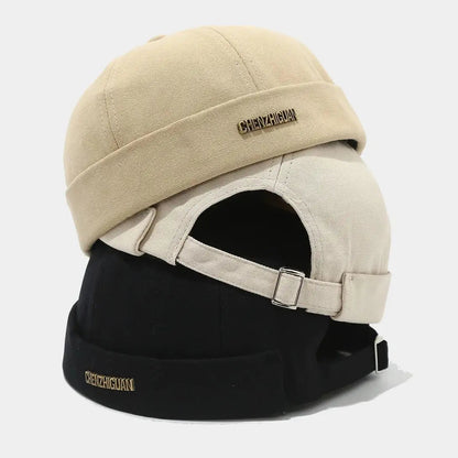 Beige fisherman beanie