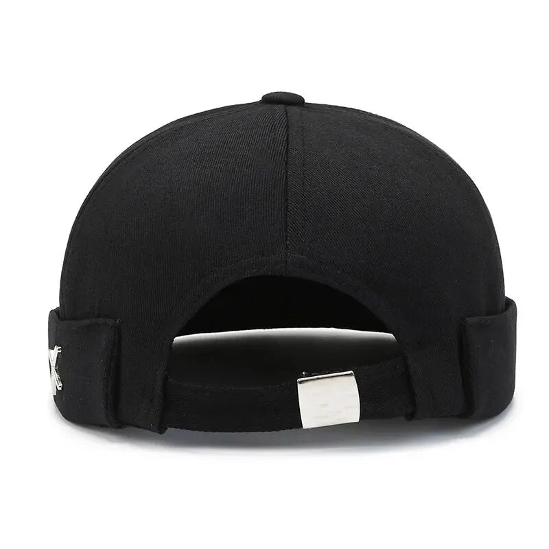 Black fisherman beanie