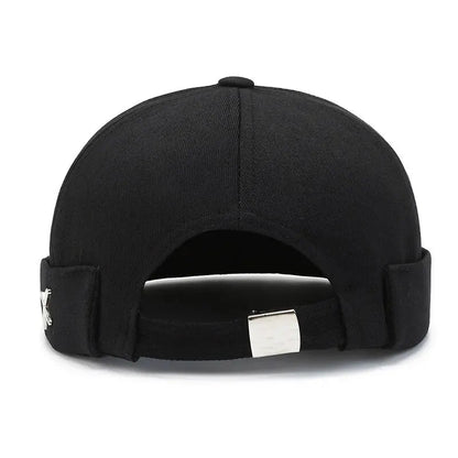 Black fisherman beanie