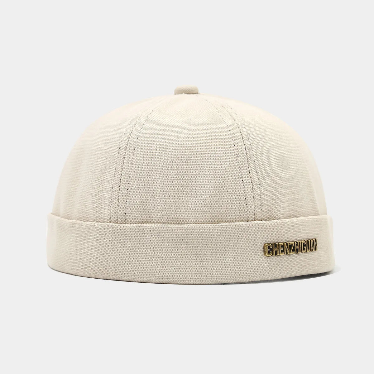 Beige fisherman beanie