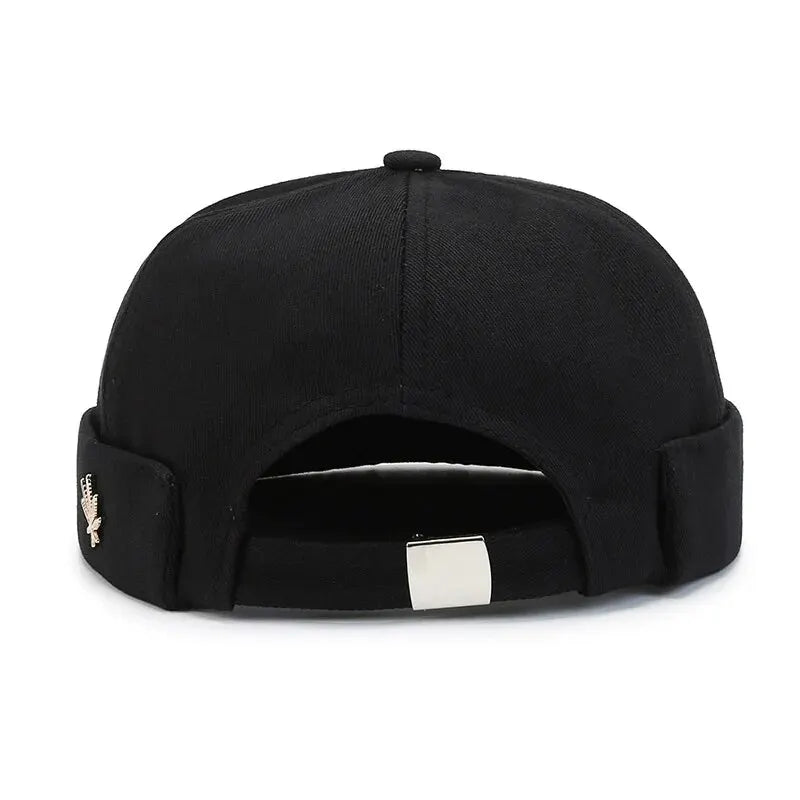 Fisherman Black Beanie