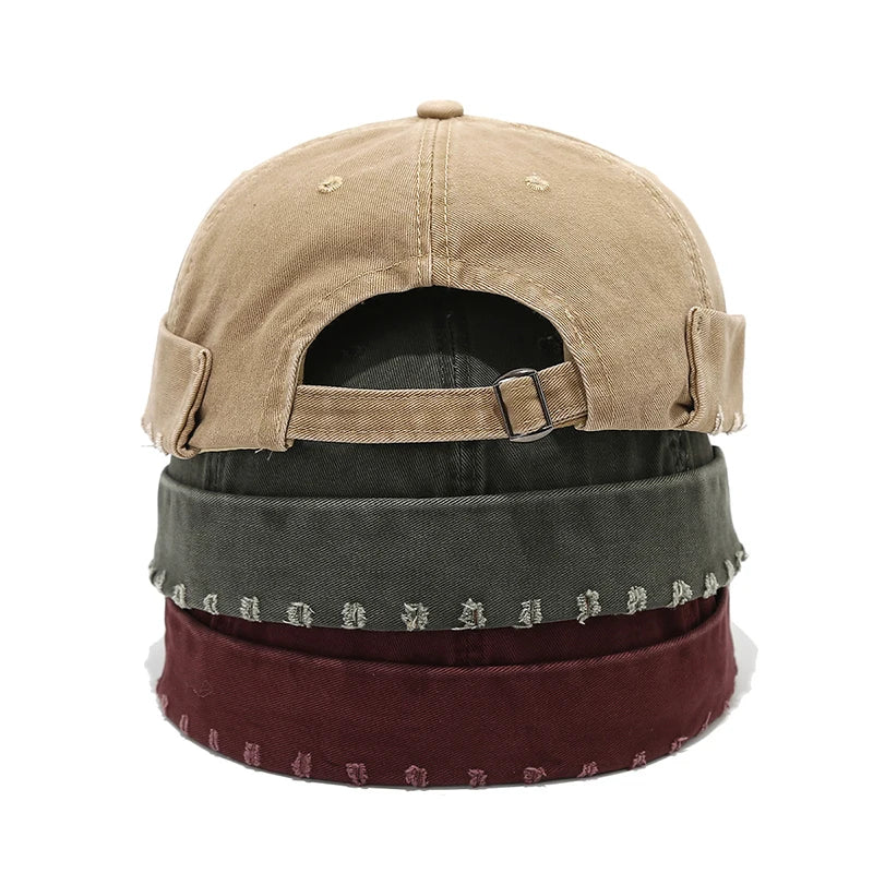 Fisherman beanie brown men