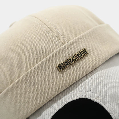 Beige fisherman beanie