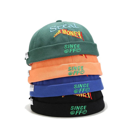 Embroidered Fisherman Beanie