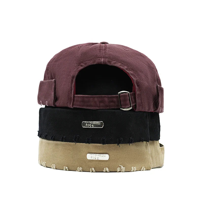 Black fisherman beanie mens