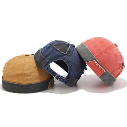 Fisherman beanie red Plain